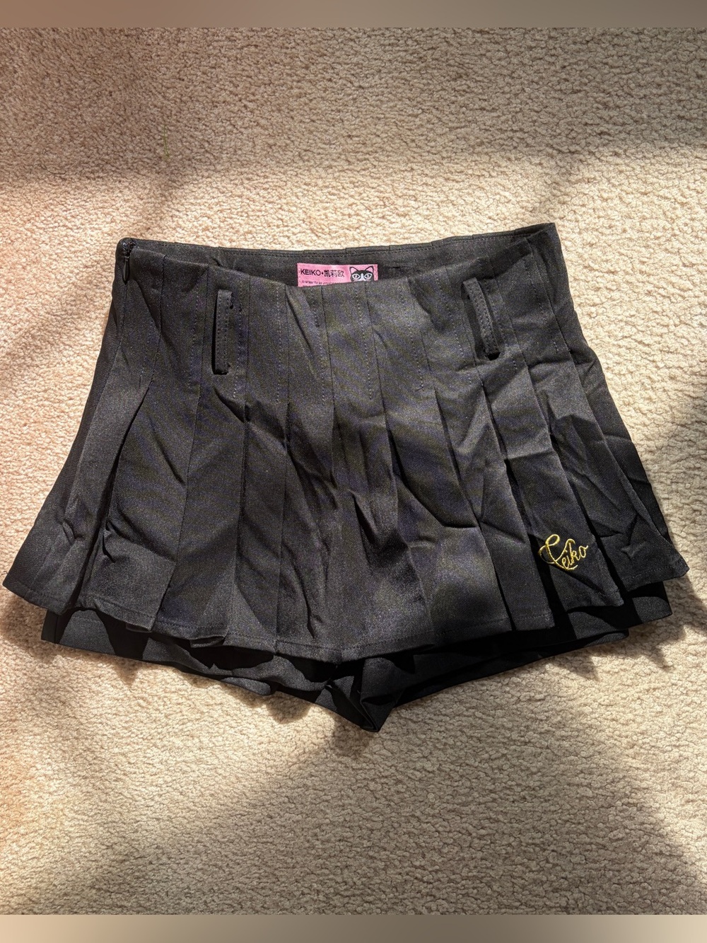 y2k japanese schoolgirl pleated micro mini skirt
